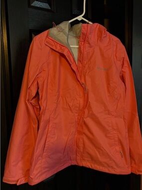 Columbia Women's Coral-Red Hooded Ski Jacket